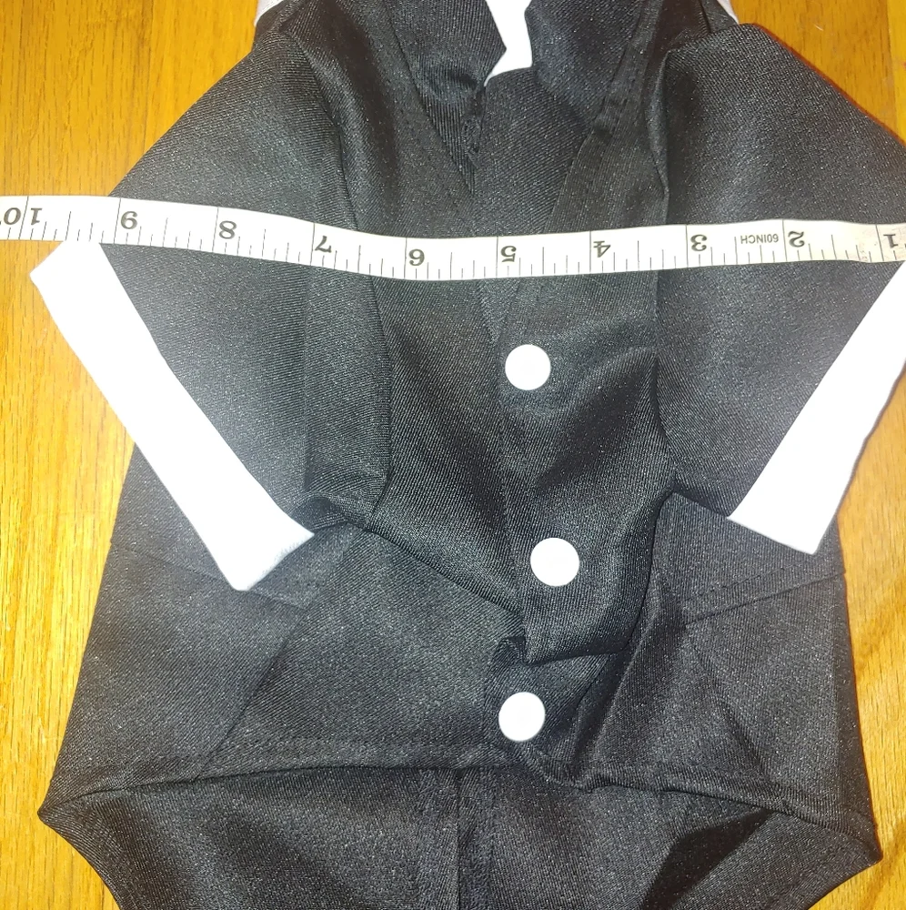 LARGE Pet dog Tuxedo 1-Piece Formal Outfit Black Tie Affair Wedding